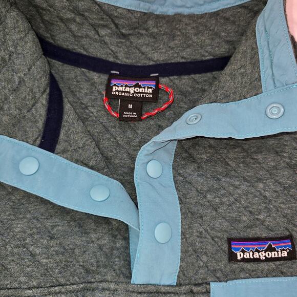 Women’s Patagonia W Organic Cotton Quilt Snap-T Pullover Nouveau Green M - Picture 2 of 5